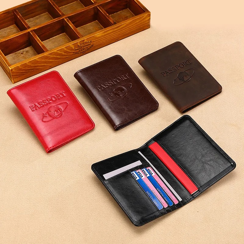 Unisex Genuine Leather Passpor - đánh giá và giá Travel Accessories Wallet