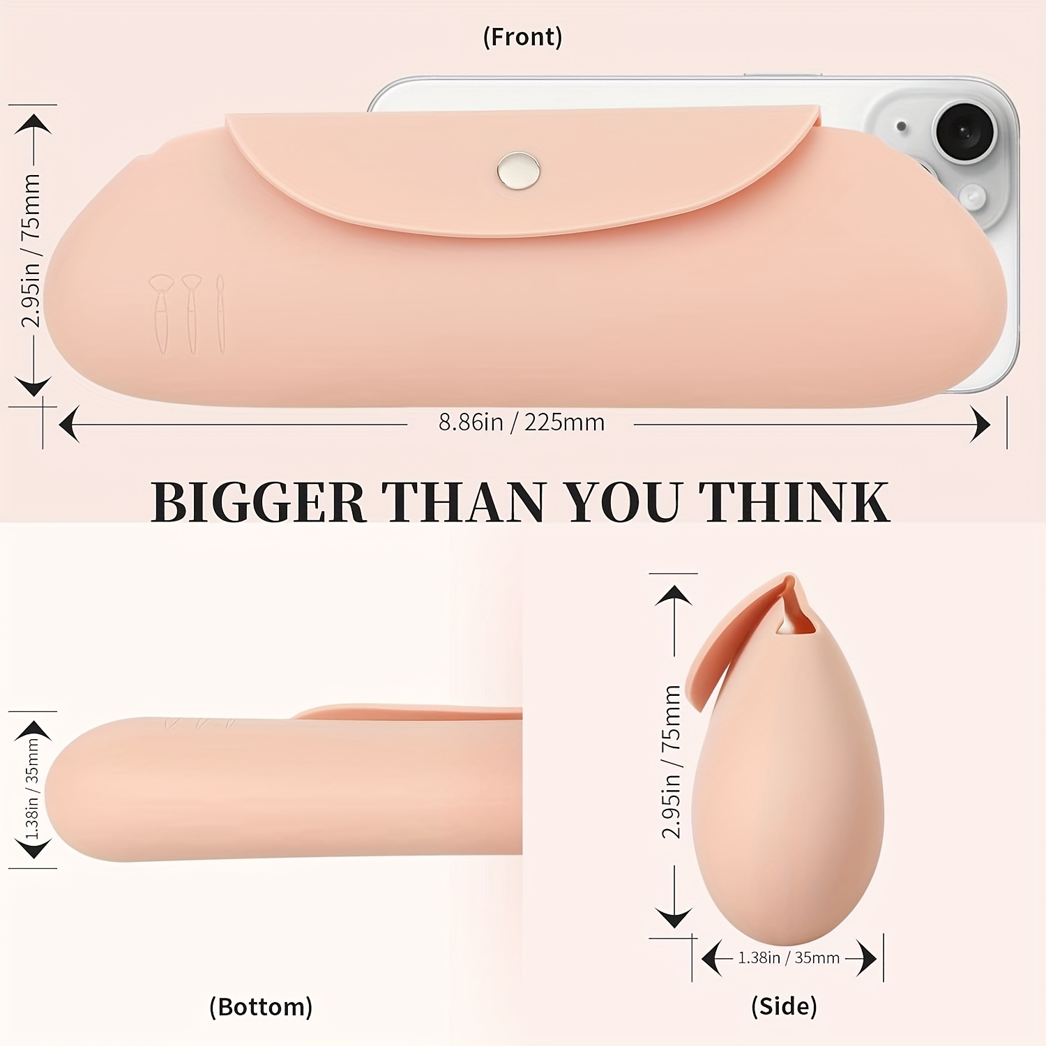 Silicone Makeup Brush Organize - đánh giá và giá Travel Accessories Organizer Bag