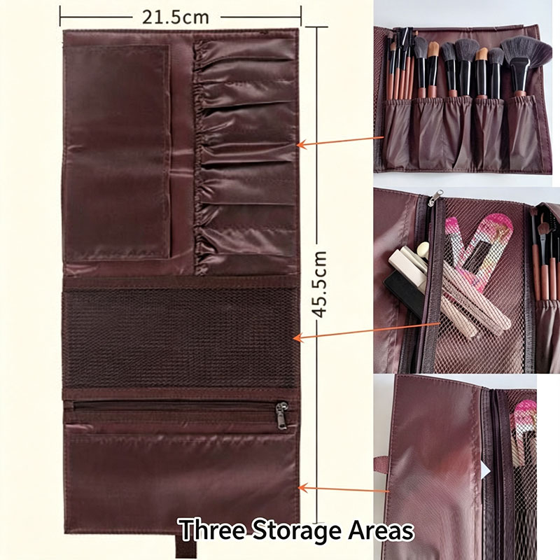 PU Leather Makeup Brush Roll B - đánh giá và giá Travel Accessories Organizer Bag