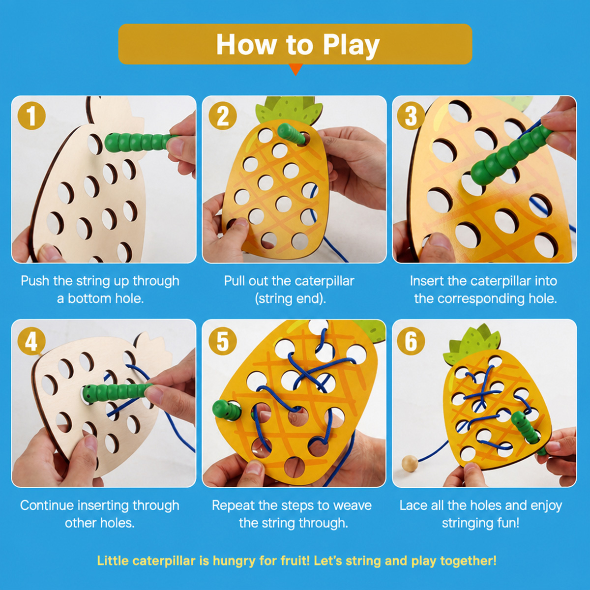Wooden Lacing Pineapple Thread - đánh giá và giá Travel Accessories Baby