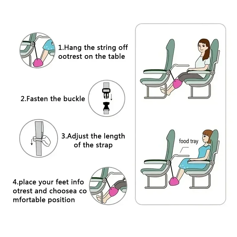 Portable Adjustable Footrest H - đánh giá và giá Travel Accessories Long Flight
